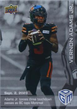 2023 Upper Deck Game Dated Moments - Silver #45 Vernon Adams Jr. Front