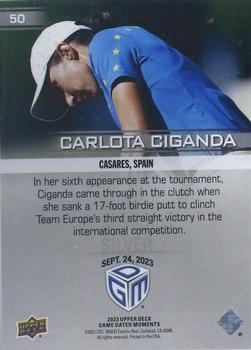 2023 Upper Deck Game Dated Moments - Silver #50 Carlota Ciganda Back