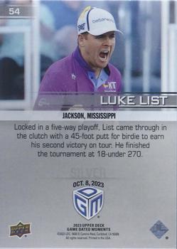 2023 Upper Deck Game Dated Moments - Silver #54 Luke List Back