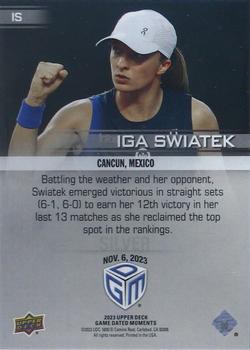 2023 Upper Deck Game Dated Moments - Silver #IS Iga Swiatek Back