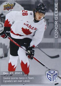 2023 Upper Deck Game Dated Moments - Silver #67 Conor Geekie Front