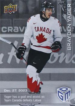 2023 Upper Deck Game Dated Moments - Silver #68 Brayden Yager Front