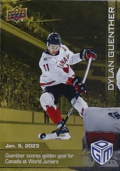 2023 Upper Deck Game Dated Moments - Gold #4 Dylan Guenther Front