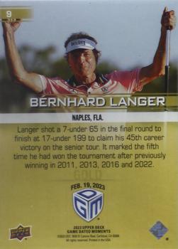2023 Upper Deck Game Dated Moments - Gold #9 Bernhard Langer Back