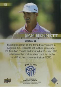 2023 Upper Deck Game Dated Moments - Gold #12 Sam Bennett Back