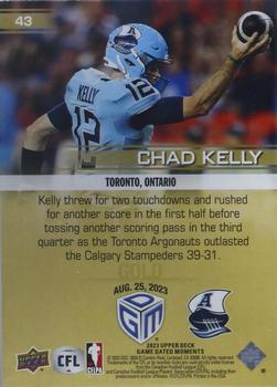 2023 Upper Deck Game Dated Moments - Gold #43 Chad Kelly Back