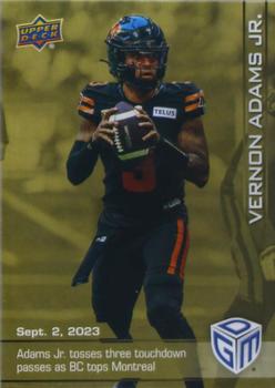 2023 Upper Deck Game Dated Moments - Gold #45 Vernon Adams Jr. Front