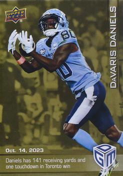 2023 Upper Deck Game Dated Moments - Gold #55 DaVaris Daniels Front