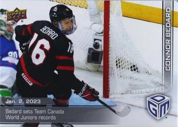 2023 Upper Deck Game Dated Moments - Photo Variant #1V Connor Bedard Front