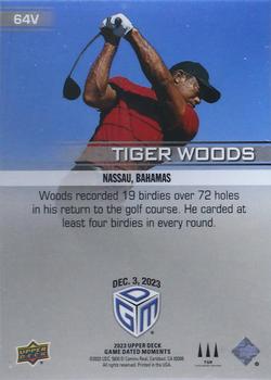 2023 Upper Deck Game Dated Moments - Photo Variant #64V Tiger Woods Back