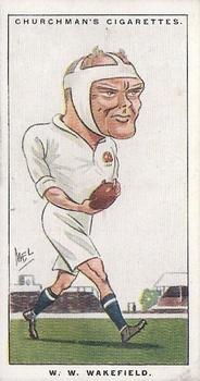 1928 Churchman's Men of the Moment In Sport #49 Wavell Wakefield Front