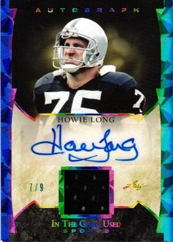 2022 Leaf In The Game Used Sports - In The Game Used Auto Platinum Blue #GUA-HL1 Howie Long Front