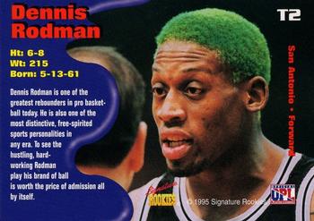 1995 Signature Rookies Tetrad - Titans Promos #T2 Dennis Rodman Back