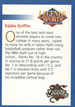 2001 Legends Sports Memorabilia - Future Legends #NNO Eddie Griffin Back