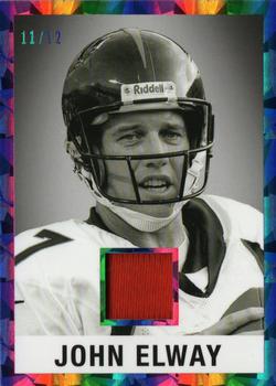 2022 Leaf In The Game Used Sports - 1960 Leaf Relics Purple #LM-18 John Elway Front