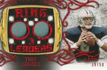2022 Leaf In The Game Used Sports - Ring Leaders Red #RL-36 Troy Aikman Front