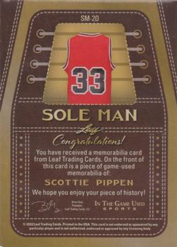 2022 Leaf In The Game Used Sports - Sole Man Bronze #SM-20 Scottie Pippen Back