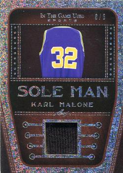 2022 Leaf In The Game Used Sports - Sole Man Pattern Silver #SM-13 Karl Malone Front
