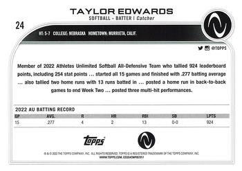2023 Topps Athletes Unlimited All Sports #24 Taylor Edwards Back