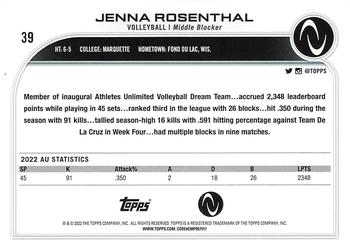 2023 Topps Athletes Unlimited All Sports #39 Jenna Rosenthal Back