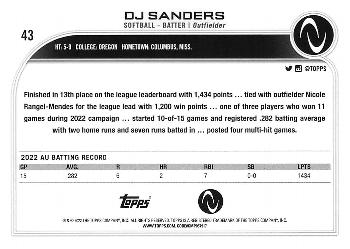 2023 Topps Athletes Unlimited All Sports #43 DJ Sanders Back