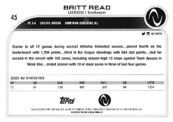 2023 Topps Athletes Unlimited All Sports #45 Britt Read Back