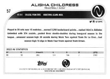 2023 Topps Athletes Unlimited All Sports #57 Alisha Childress Back