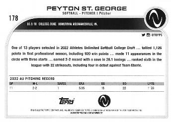 2023 Topps Athletes Unlimited All Sports #178 Peyton St. George Back