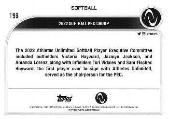 2023 Topps Athletes Unlimited All Sports #196 2022 Softball PEC Group Back