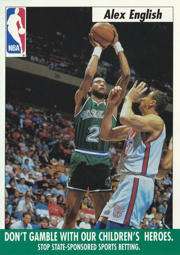 1992 Coalition Against Sports Betting Postcards #NNO Alex English Front