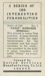 1935 United Services Interesting Personalities #1 