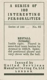 1935 United Services Interesting Personalities #82 Jackie Bestall Back