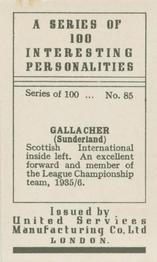 1935 United Services Interesting Personalities #85 Patsy Gallacher Back