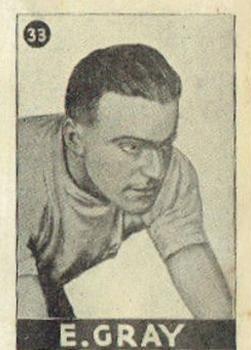 1936 The Comet Stars Of Australian Sport #33 Edgar Gray Front