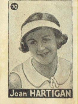 1936 The Comet Stars Of Australian Sport #70 Joan Hartigan Front