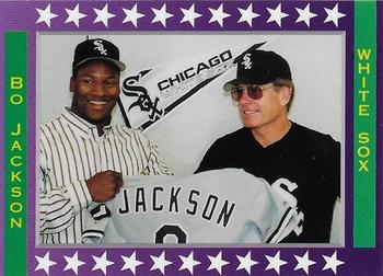 1991 Purple Border White Stars (unlicensed) #NNO Bo Jackson Front