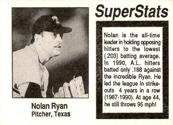 1991 The Superstar Zone (unlicensed) #NNO Nolan Ryan Back