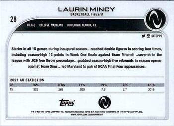 2023 Topps Athletes Unlimited All Sports - Gold Foilboard #28 Laurin Mincy Back
