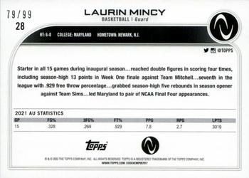 2023 Topps Athletes Unlimited All Sports - Royal Blue #28 Laurin Mincy Back