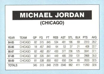 1991 Orange Speckled Border (unlicensed) #NNO Michael Jordan Back