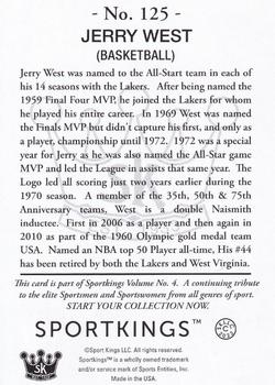 2023 Sportkings Volume 4 #125 Jerry West Back