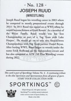 2023 Sportkings Volume 4 #128 Joseph Ruud Back