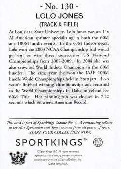2023 Sportkings Volume 4 #130 Lolo Jones Back