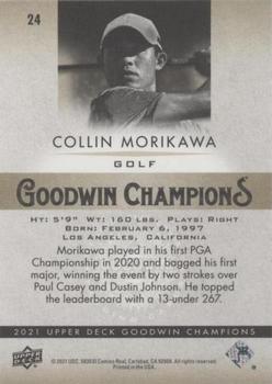 2021 Upper Deck Goodwin Champions - Photo Variations #24 Collin Morikawa Back
