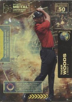 2021 SkyBox Metal Universe Champions - Gold Spectrum #50 Tiger Woods Front