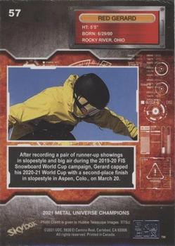 2021 SkyBox Metal Universe Champions - Gold Spectrum #57 Red Gerard Back