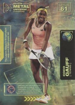 2021 SkyBox Metal Universe Champions - Gold Spectrum #61 Coco Gauff Front