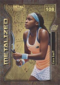 2021 SkyBox Metal Universe Champions - Gold Spectrum #108 Coco Gauff Front