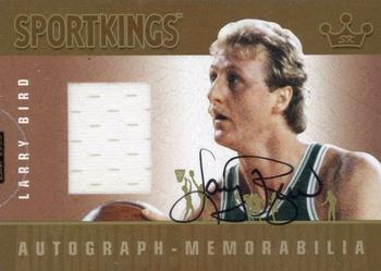 2007 Sportkings Series A - Autograph Memorabilia Gold #AMLB Larry Bird Front
