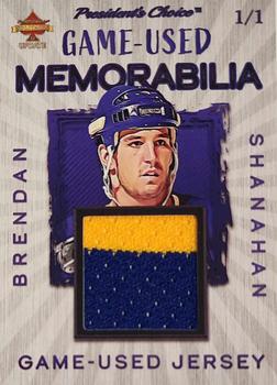 2023 President's Choice Solitaire 2.0 Update - Game-Used Memo Hockey - Blue #NNO Brendan Shanahan Front